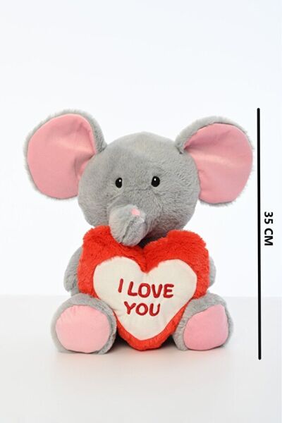 Pufu Toys 38 Cm  Kalpli Yastık Fil (48) 03009