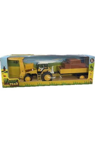 Toysan Sürtmeli Römorklu Traktör Toy-48