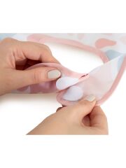 Babyjem Leke Tutmaz Önlük Pembe Puzzle  840