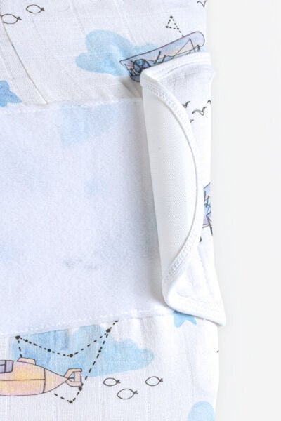 Kanz Yenidoğan %100 Pamuk Müslin Hazır Kundak Cırtlı - Boat