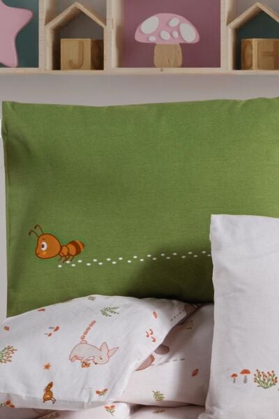 Kanz Pamuklu Yastık Kılıfı 35*45 Tıny Ant-B 2li