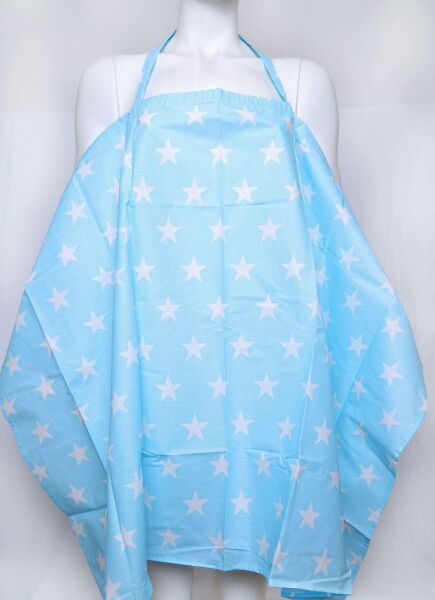 Moje Emzirme Örtüsü Yıldız Desen Mavi