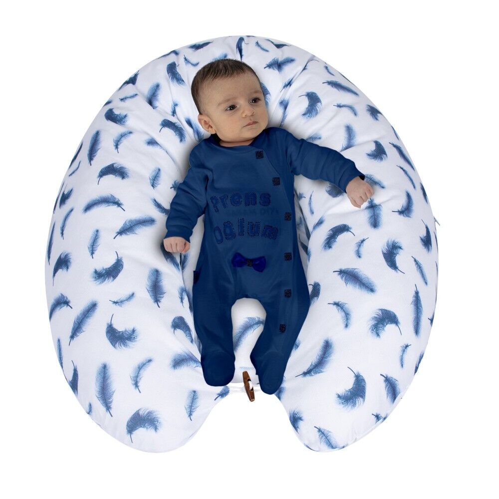 Sevi Bebe Yastıklı Anne Bebek Minderi - Tüy Desen 579-91