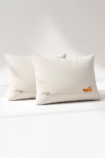 Kanz Pamuklu Yastık Kılıfı 35*45 Tıny Ant 2li