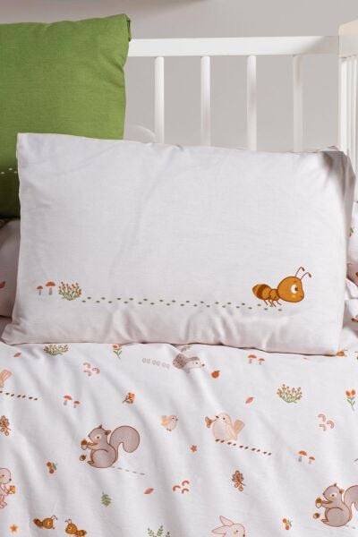 Kanz Pamuklu Yastık Kılıfı 35*45 Tıny Ant 2li
