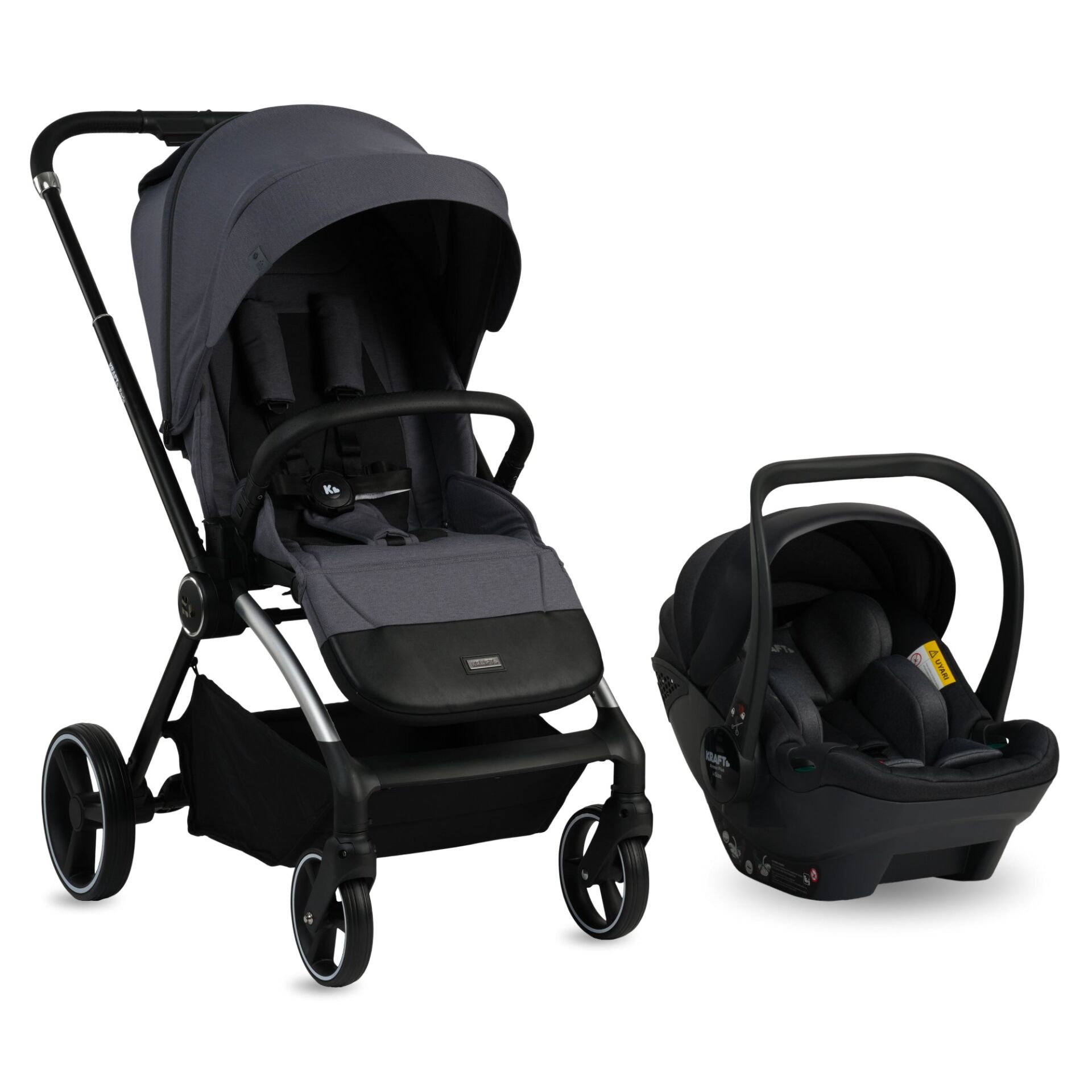 Kraft Parle Travel Sistem Bebek Arabası Grey