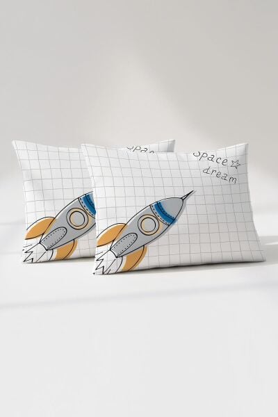 Kanz Pamuklu Yastık Kılıfı 35*45 Space 2li