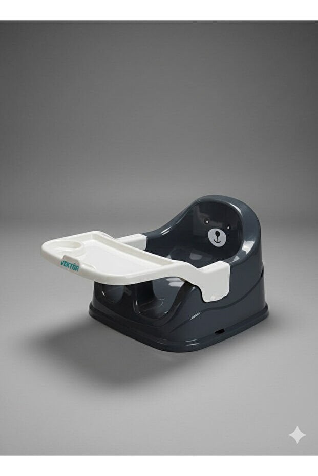 Vektör Sandalye Üstü Mama Oturağı Gri