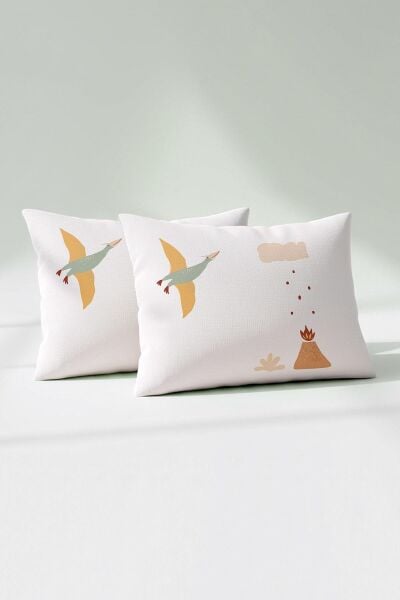 Kanz Pamuklu Yastık Kılıfı 35*45 Dınosaursa 2li
