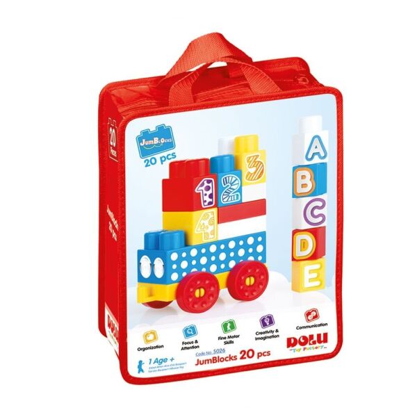 Dolu Çantalı Mega Blok 20 Pcs