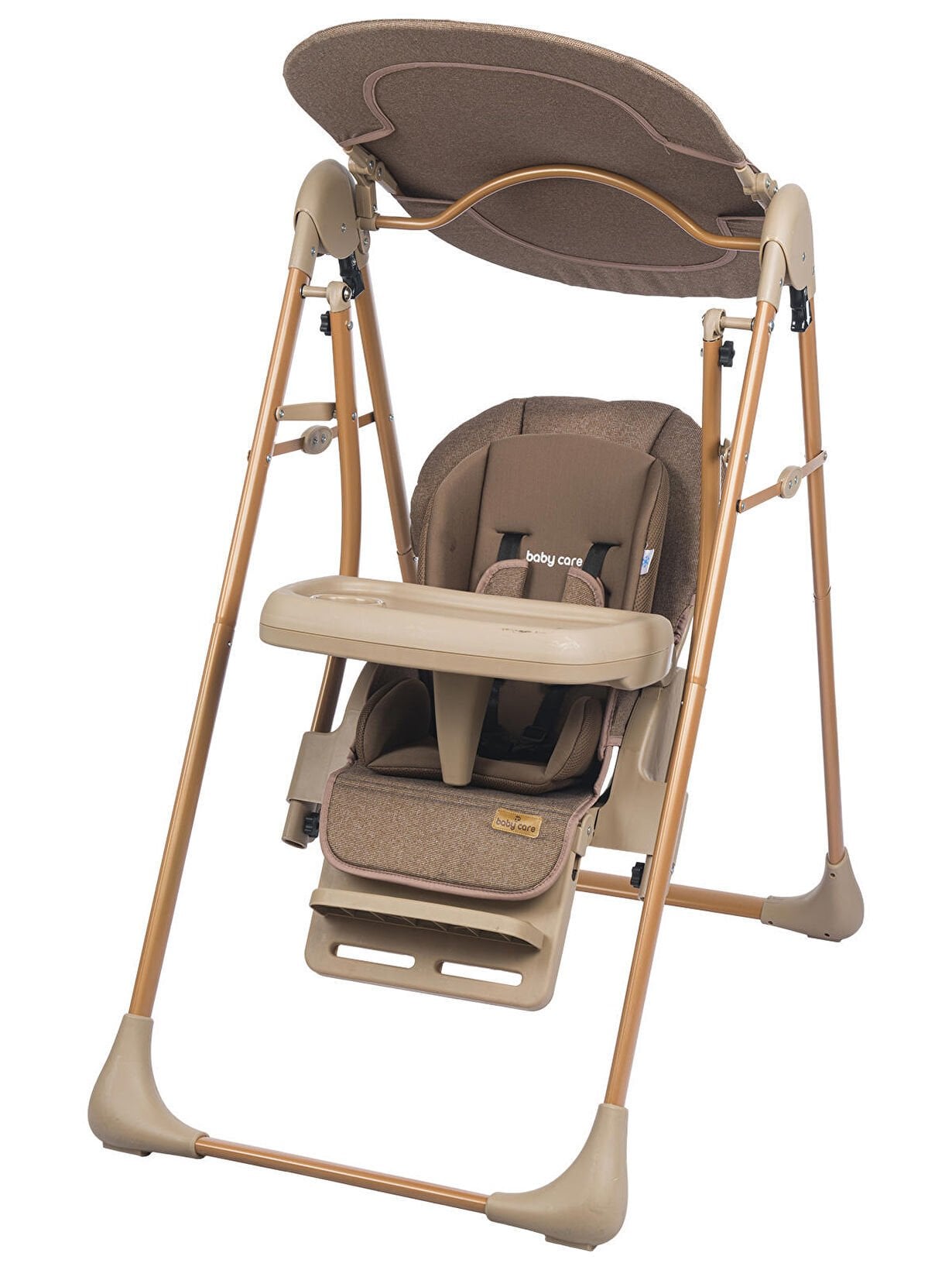 Baby Care Bc-530 Rocket Elite Fonksiyonel Yatarlı Katlanır Salıncak Kahve ( N )
