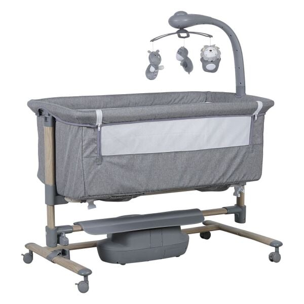 Prego Carmela Anne Yanı Elektrikli Beşik 4091 Gri