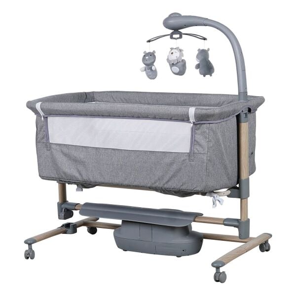 Prego Carmela Anne Yanı Elektrikli Beşik 4091 Gri