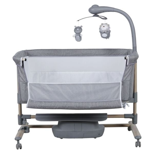 Prego Carmela Anne Yanı Elektrikli Beşik 4091 Gri