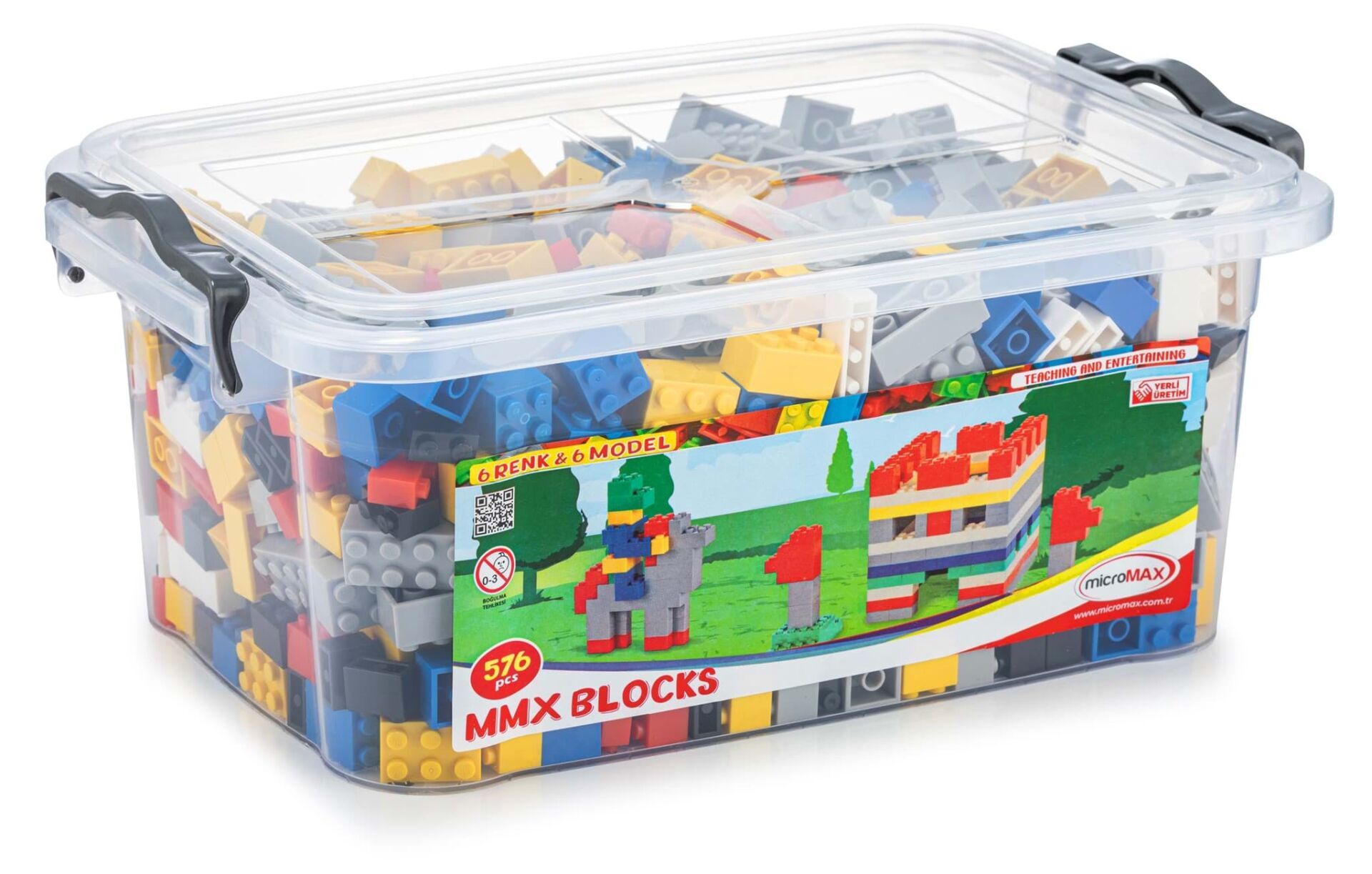 Micromax Toys Mmx Blok 576 Parça (saklama Kabinda)