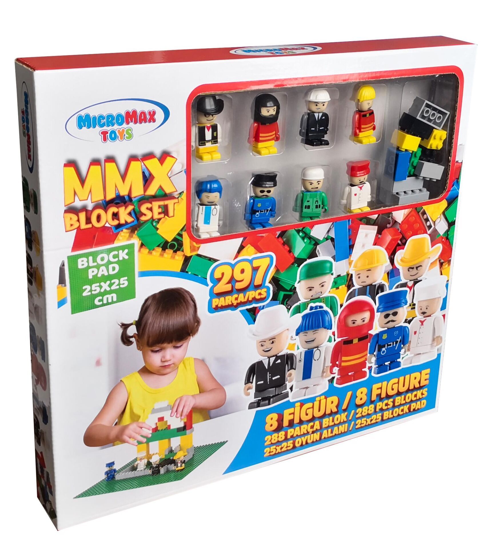 Micromax Toys Mmx Blok 297 Parça (asetatli Kutu)