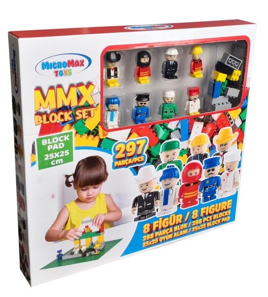 Micromax Toys Mmx Blok 297 Parça (asetatli Kutu)