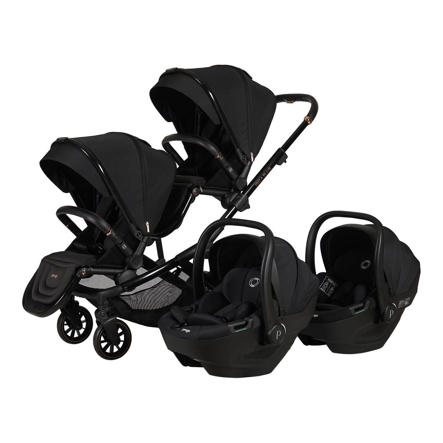 Prego İbiza Plus I-Size Travel Sistem Bebek Arabası 2420 Siyah ( Oto Koltukları Dahildir )
