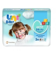 Uni Baby Aktif Sımple Clean Islak Mendil 3x52 li