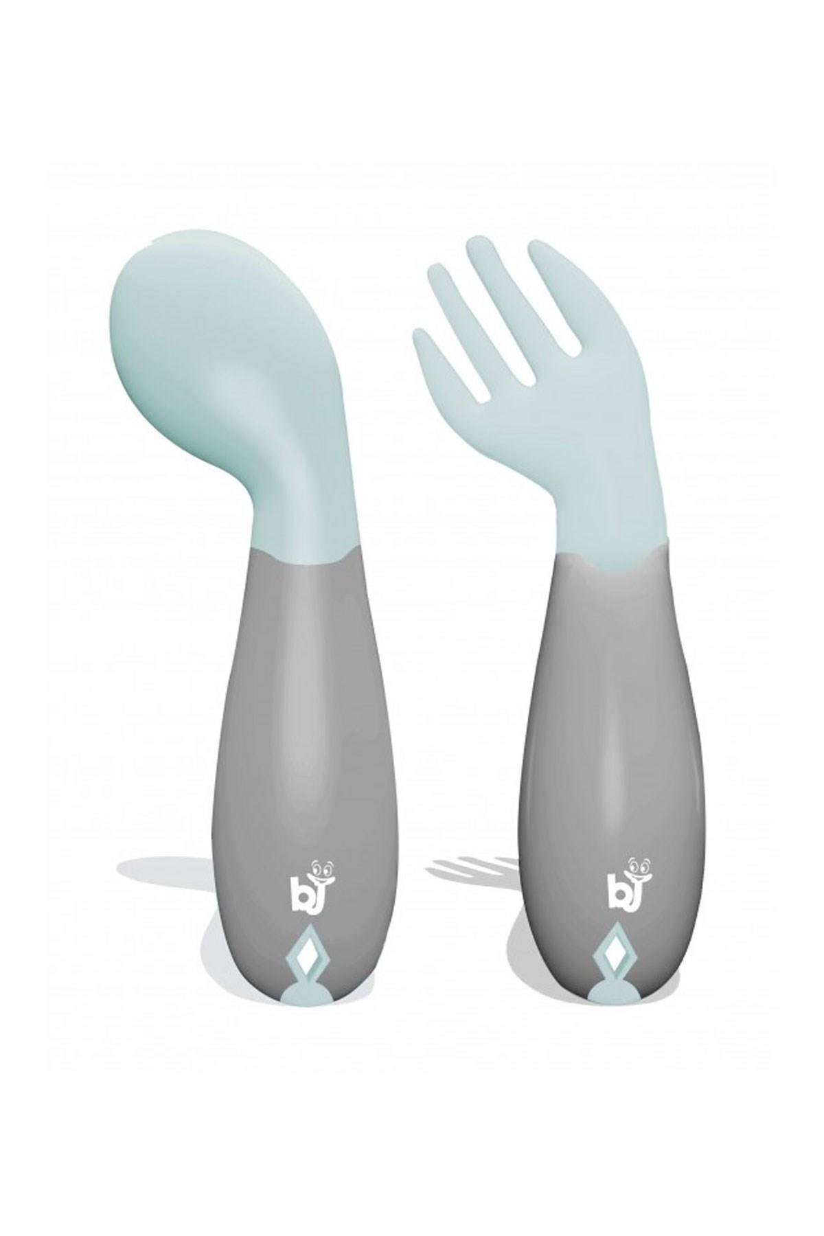 Babyjem  Açılı Mama Kaşık Çatal Takımı Yeşil 703