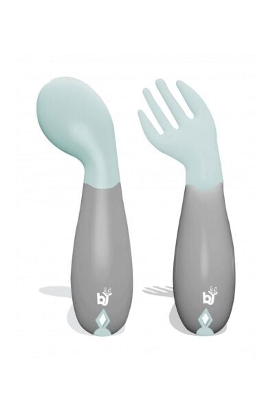 Babyjem  Açılı Mama Kaşık Çatal Takımı Yeşil 703