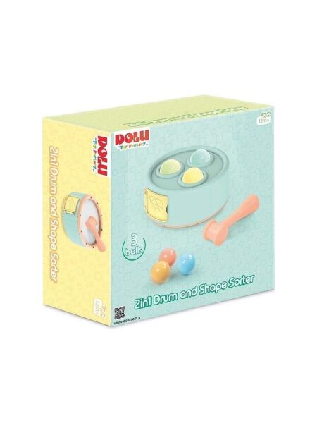 Dolu Oyuncak - 2 Si 1 Arada Davul Ve Top Oyunu 5193