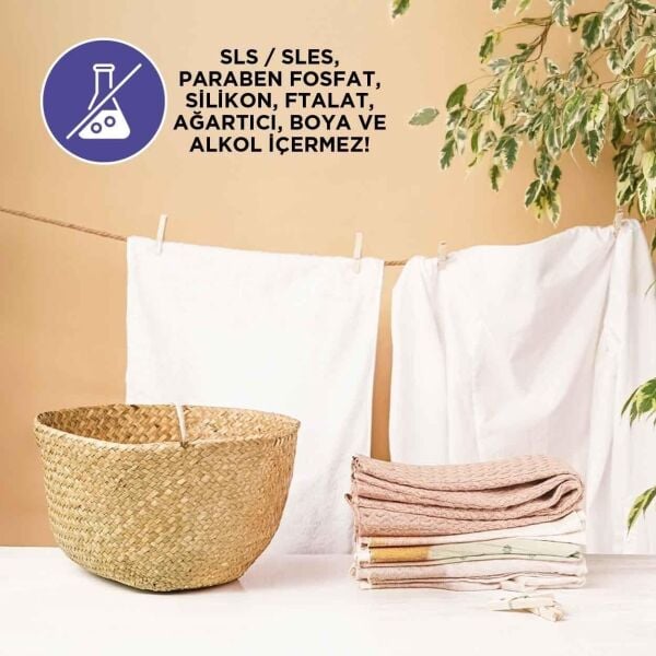 Eyüp Sabri Tuncer Doğal Zeytinyağlı Bebek Çamaşır Yıkama Sıvısı 1,5 lt 25 Yıkama