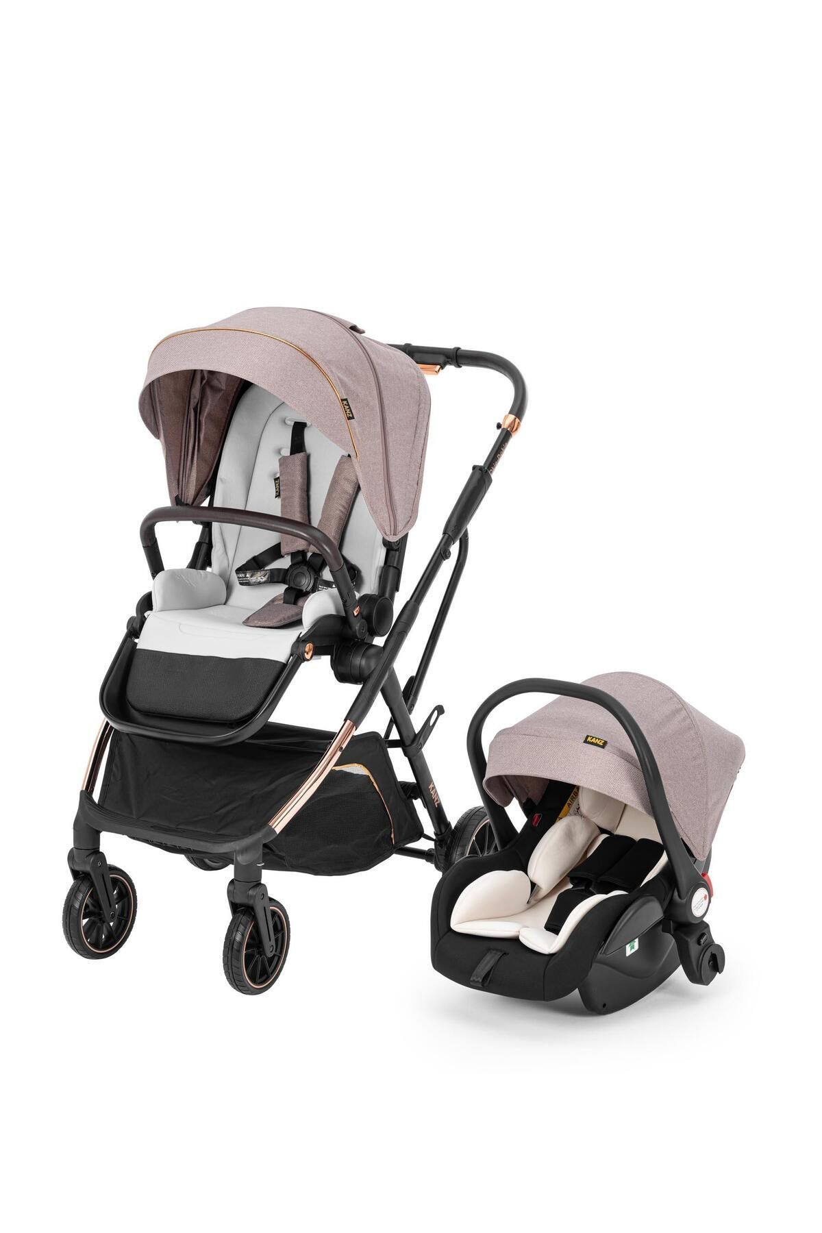 Kanz Okie Dokie Travel Sistem Bebek Arabası Bej