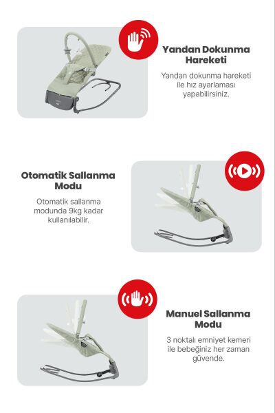 Kanz Robin Elektrikli Ana Kucağı Green