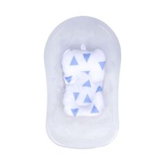 Sevi Bebe Cozy Banyo Minderi - Mavi Üçgen 69-100