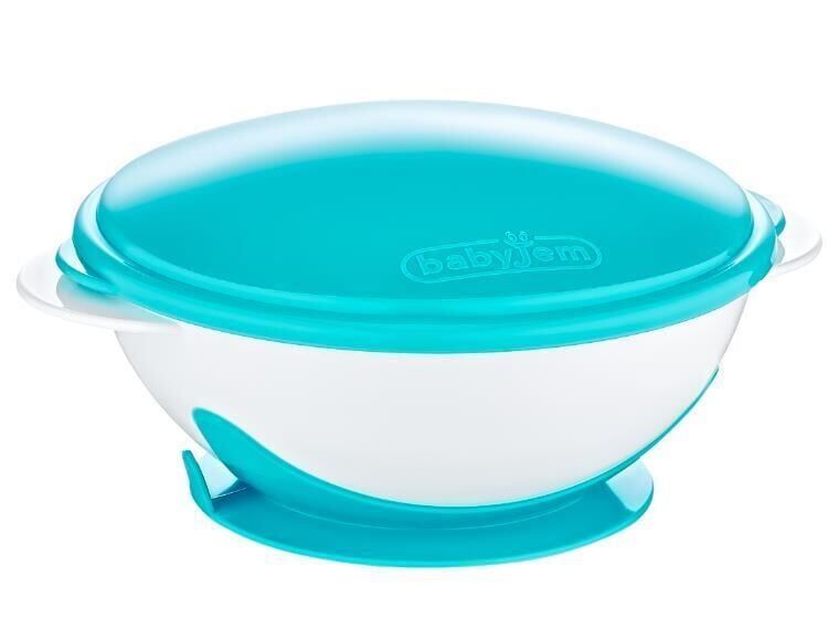 Babyjem Vakumlu Mama Tabağı Mavi  565