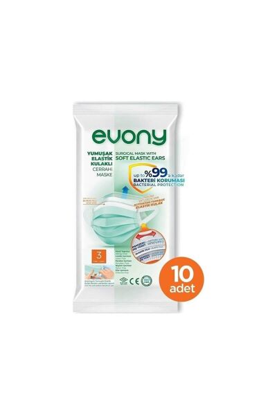 Evony Çocuk Maskesi 10 Adet