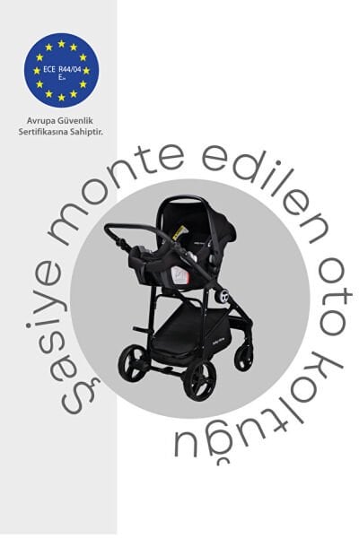 Baby Care Bc-370 Alfa Travel Sistem Bebek Arabası Siyah