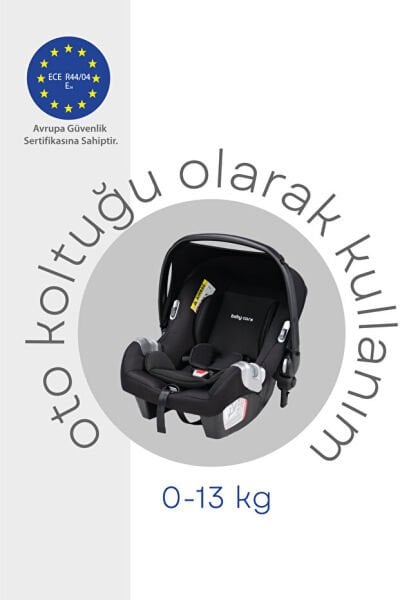 Baby Care Bc-370 Alfa Travel Sistem Bebek Arabası Siyah