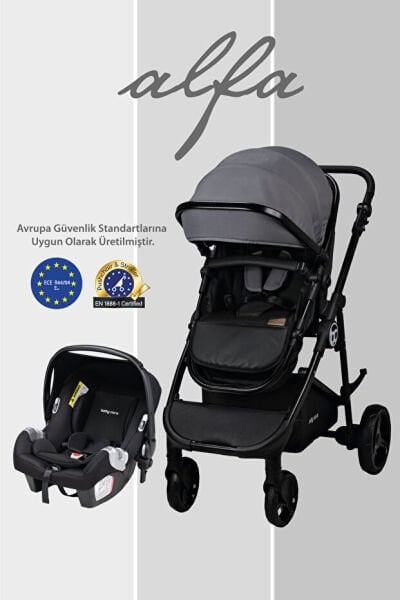 Baby Care Bc-370 Alfa Travel Sistem Bebek Arabası Antrasit