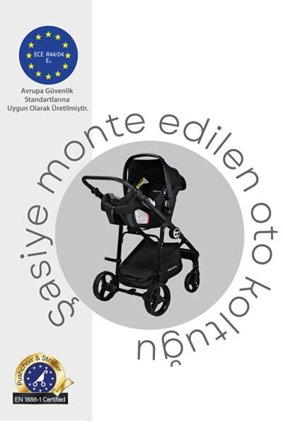 Baby Care Bc-370 Alfa Travel Sistem Bebek Arabası Antrasit