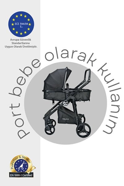 Baby Care Bc-370 Alfa Travel Sistem Bebek Arabası Antrasit