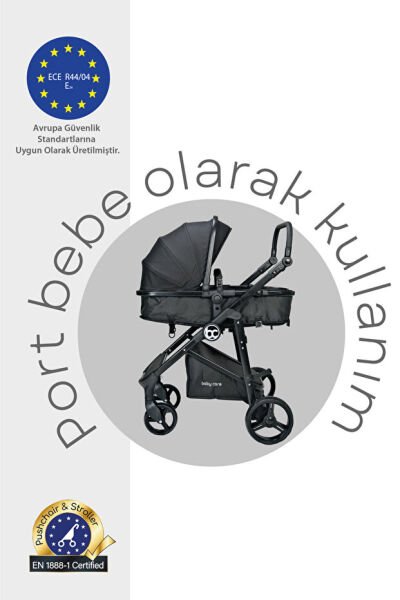 Baby Care Bc-370 Alfa Travel Sistem Bebek Arabası Antrasit