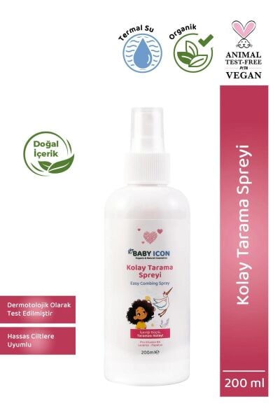 Baby İcon Organik Vegan Kolay Tarama Spreyi