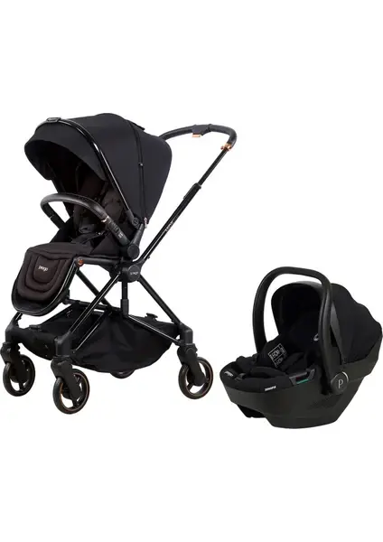 Prego Mios Premium İ-Size Travel Bebek Arabası Siyah 2415