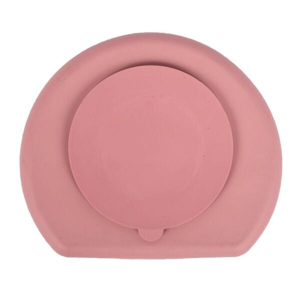 Sevi Bebe Vakum Taabanlı Silikon Tabak - Gül Kurusu 525-150