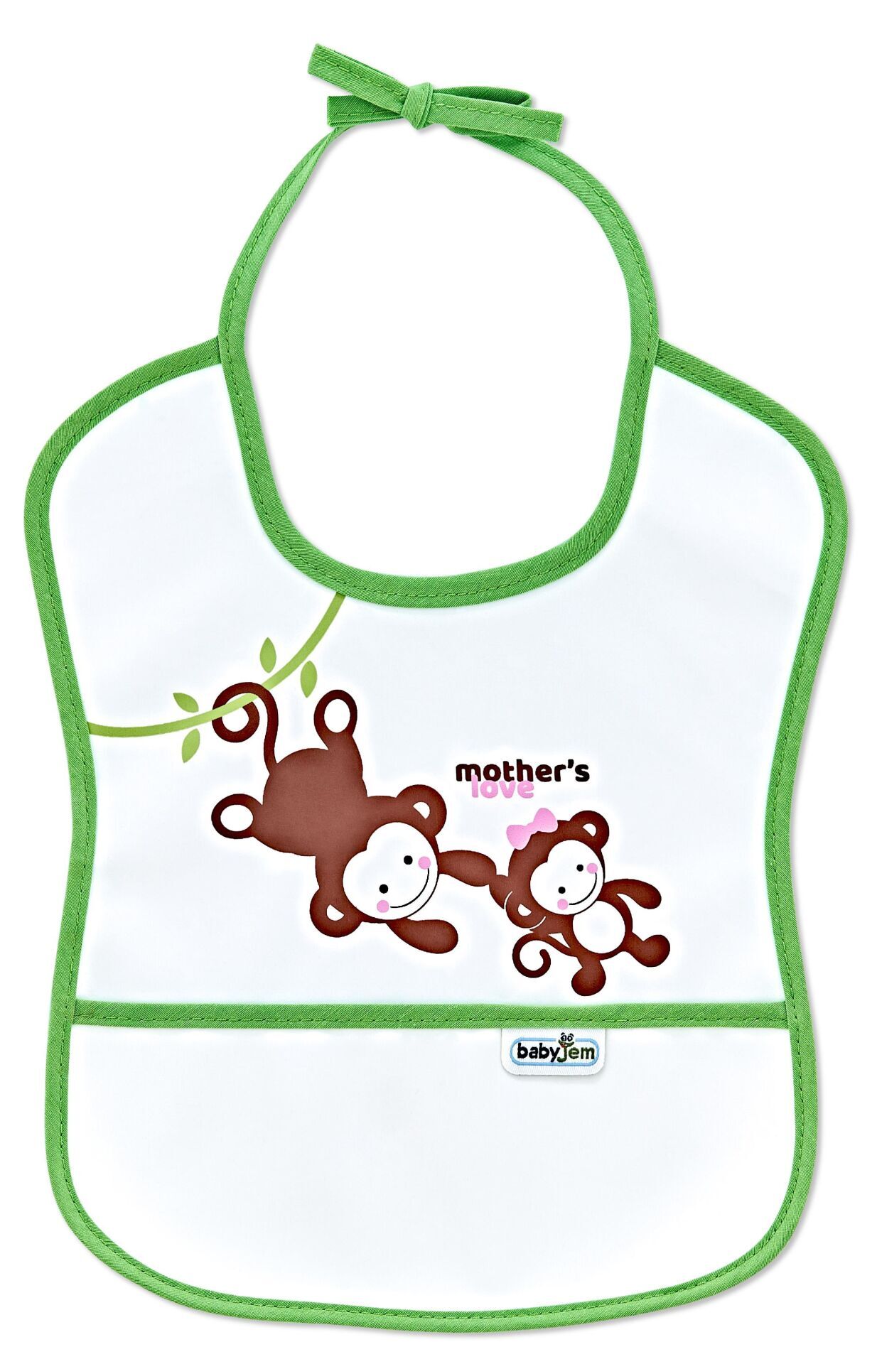 Babyjem Poli Muşamba Önlük Küçük Yeşil 030