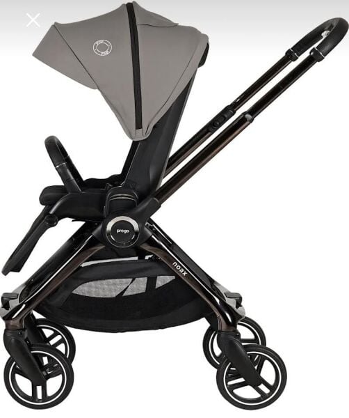 Prego 2440 Noax İ-Size Travel Sistem Bebek Arabası Gri (Puset Dahil)