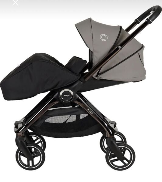 Prego 2440 Noax İ-Size Travel Sistem Bebek Arabası Gri (Puset Dahil)