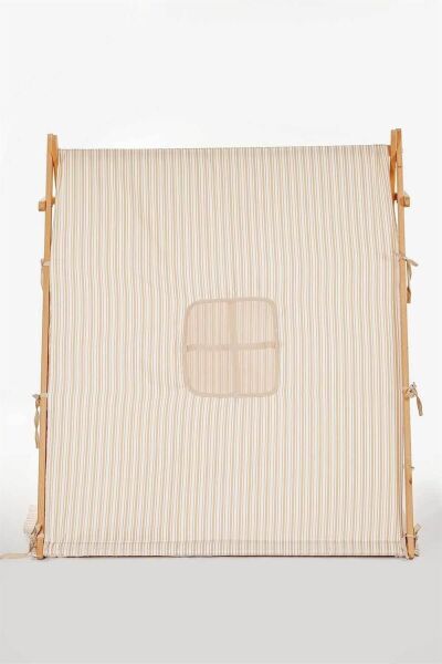 Baby Tech Devrilmez Minderli Ahşap Gövdeli Oyun Çadırı - Kahve