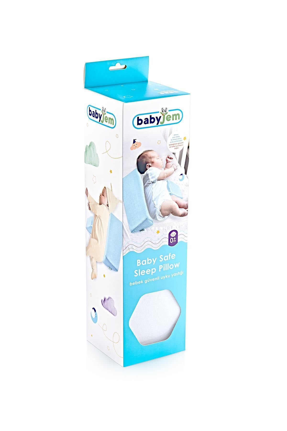 Babyjem Bebek Güvenli Uyku Yastığı Beyaz 014