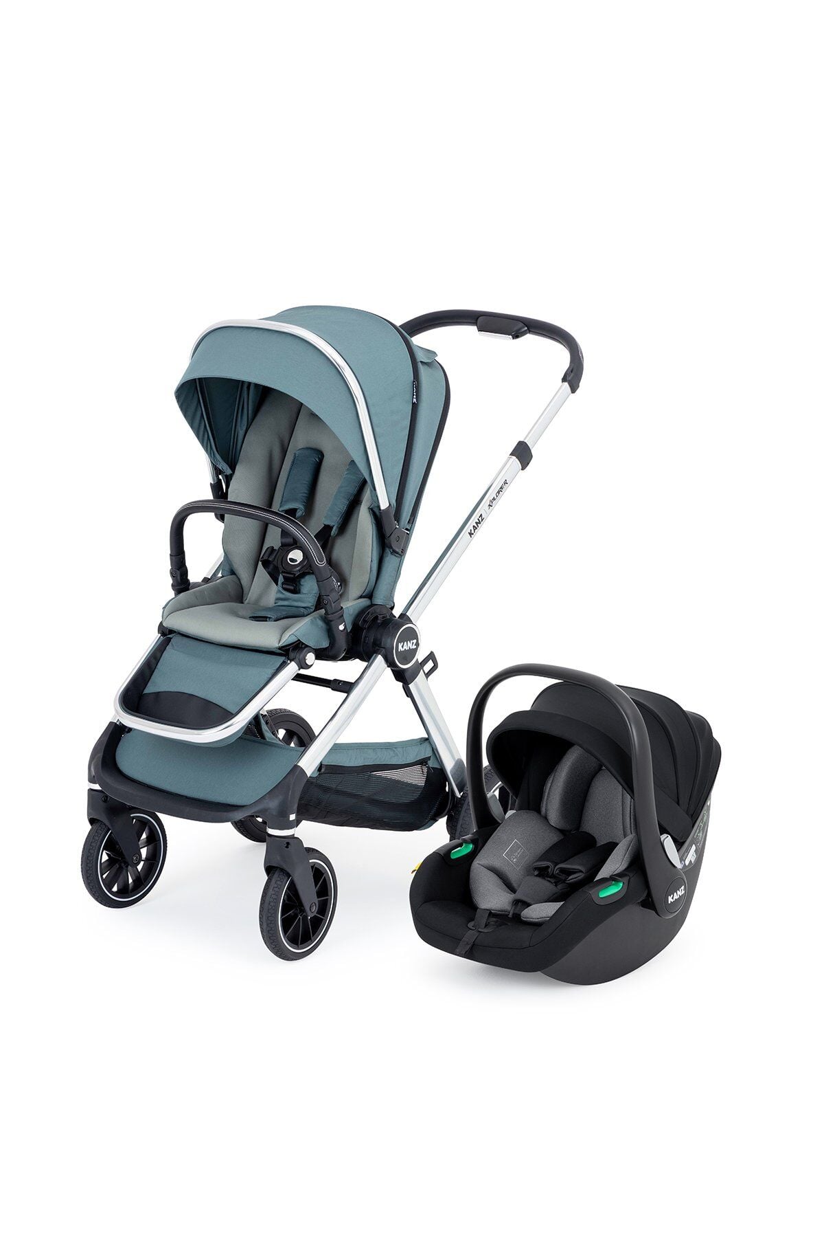 Kanz Explorer Autofold Travel Sistem Bebek Arabası Hunter Green