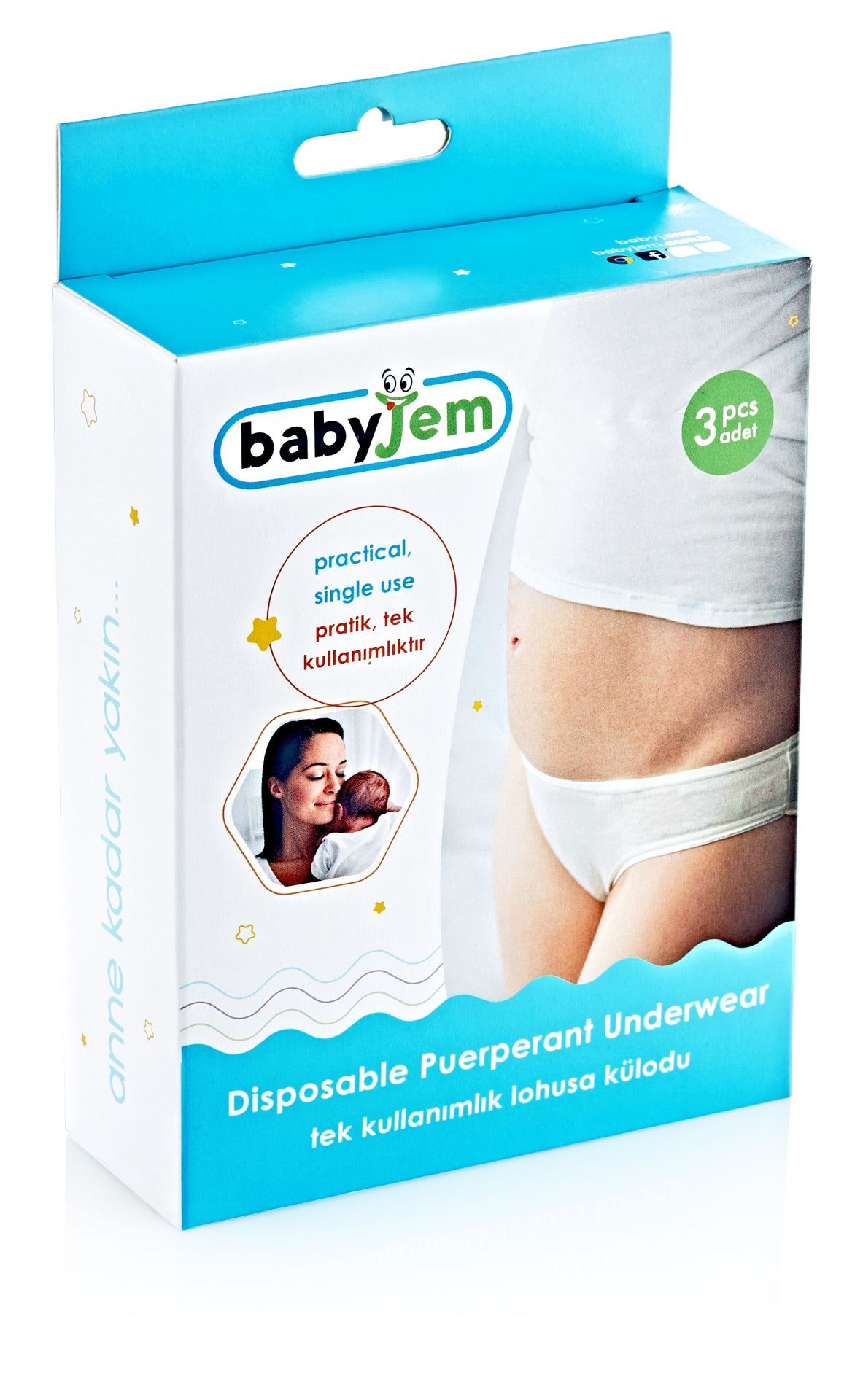 Babyjem Atılabilir Lohusa Kulodu 3lü