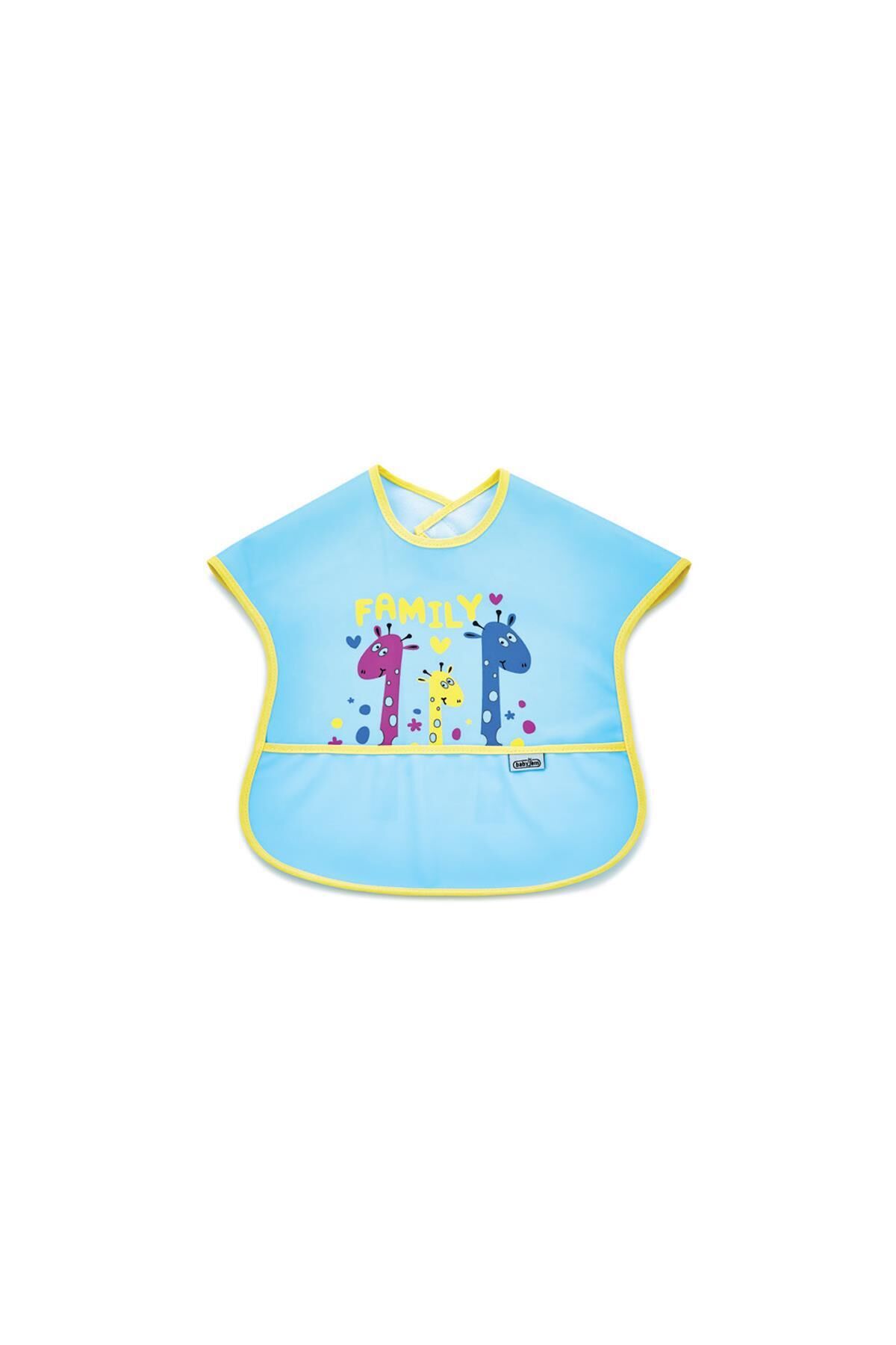 Babyjem Poli Muşamba Önlük Büyük Mavi 029