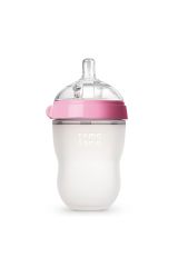 Comotomo Silikon Biberon 250ml Pembe - Orta Akışlı (3-6 AY)